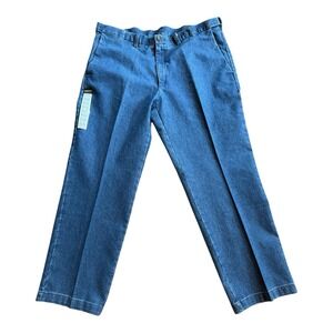 Haggar Jeans Classic Fit Premium Stretch Denim 40X 29L Hidden Comfort Flat NWT